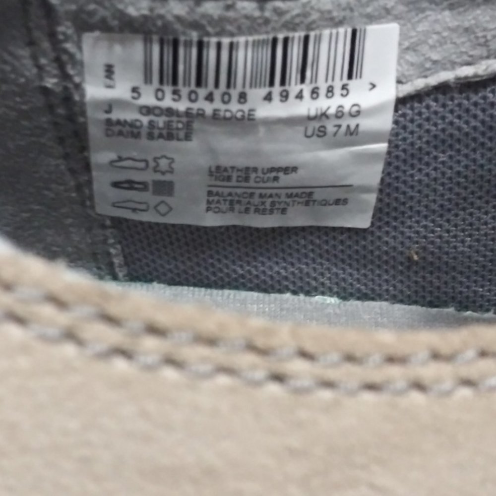 Collection by Clarks Gosler Edge Sand Contrasting Colors Suede Canvas Me… - Picture 4 of 16